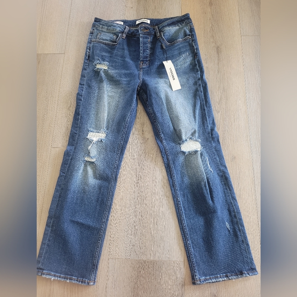 NWT VIGOSS Frankie slim straight jeans size 30